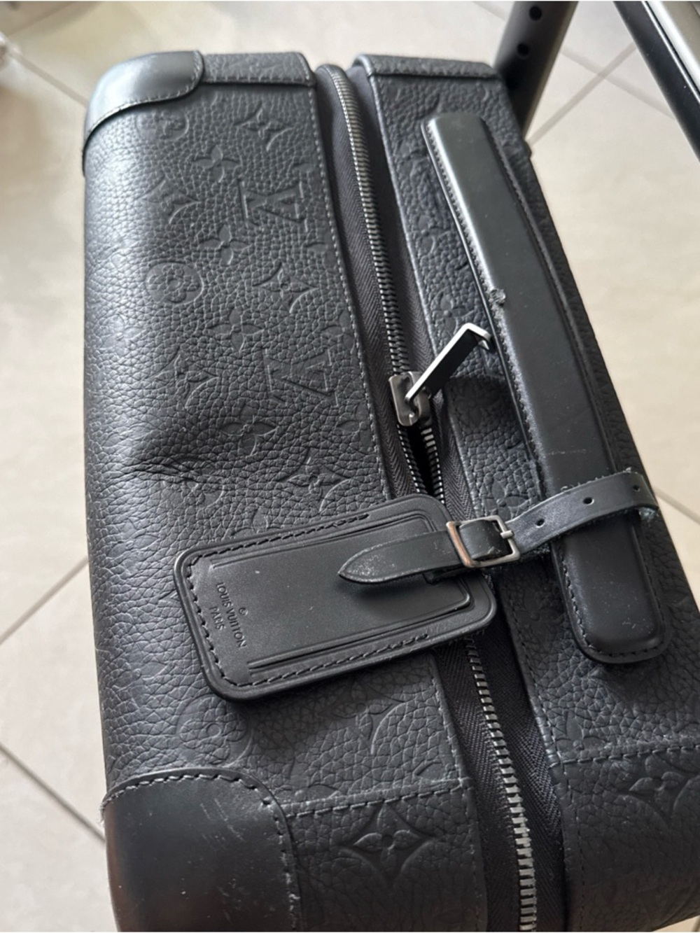 Louis Vuitton Horizon 55 Monogram Shadow Black Leather Carry-On Luggage Suitcase - Picture 5 of 12